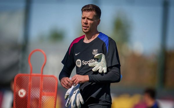 Szczesny em treino do Barcelona