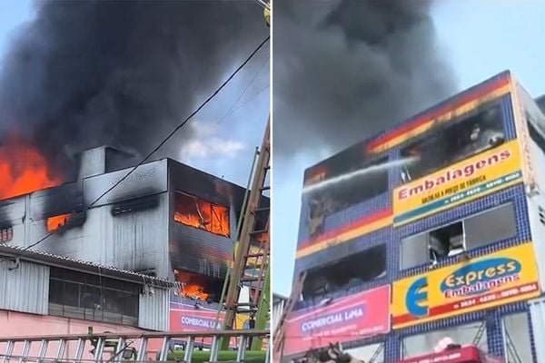 Incêndio ocorreu no centro da cidade