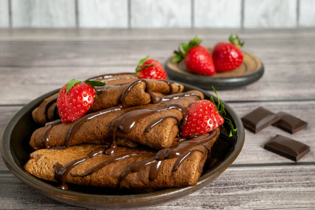 Crepe de chocolate (Imagem: Chitaika | Shutterstock) por Imagem: Chitaika | Shutterstock