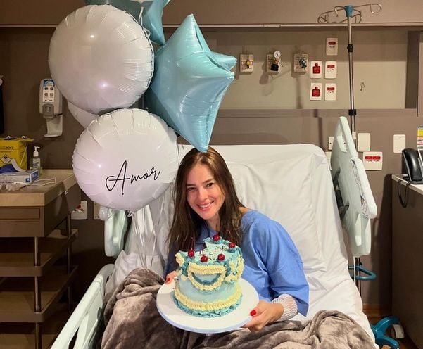 Vera Viel comemora aniversário em hospital