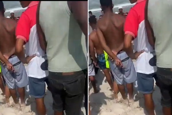 Banhistas socorreram homem em praia