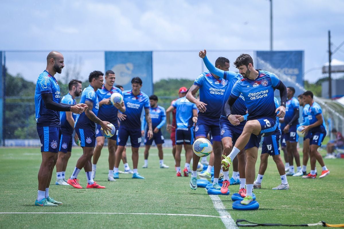 Elenco Bahia treino 