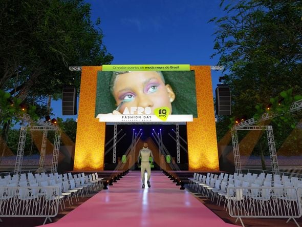 Imagem - 75m de passarela e atmosfera que celebra 10 edições: veja os detalhes do palco do AFRO Fashion Day 2024