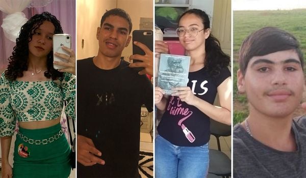 As vítimas são os estudantes Jonathan Gama dos Santos (15 anos), Adriele Vitória Silva Ferreira (15 anos), Fernanda Sousa Gama (15 anos), e o autor dos disparos, Samuel Santana Andrade (14 anos)