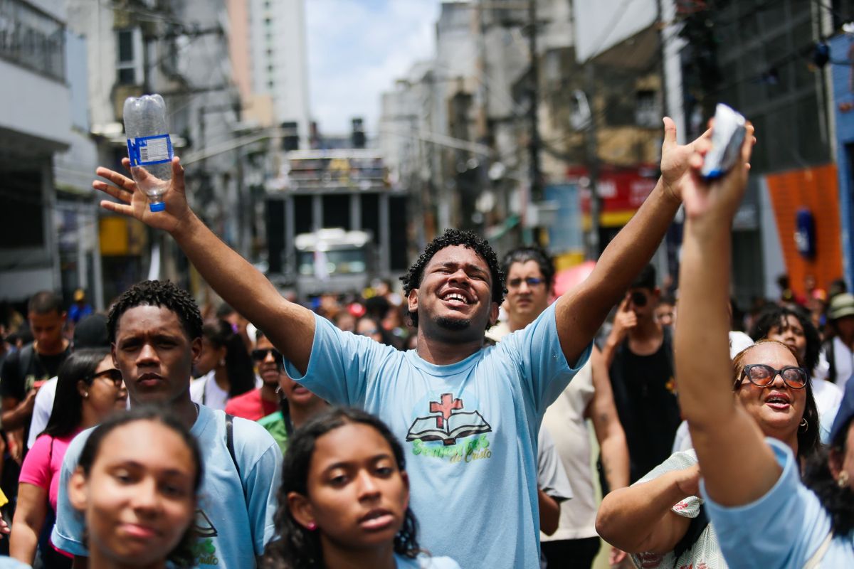 Jovens de todas as paróquias de Salvador, Ilhas e Região Metropolitana participaram da celebração