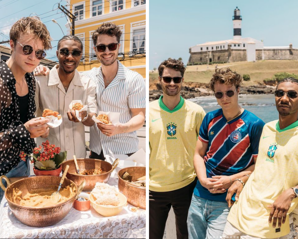 Chase Stokes, Jonathan Daviss e Rudy Pankow em Salvador