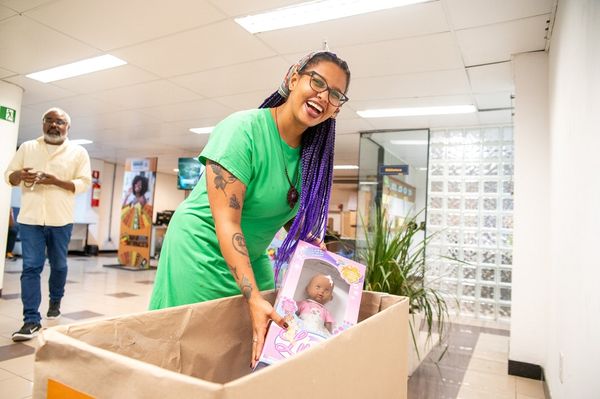 Lara Amorim fez questão de deixar a contribuição para o projeto que fortalece identidade negra