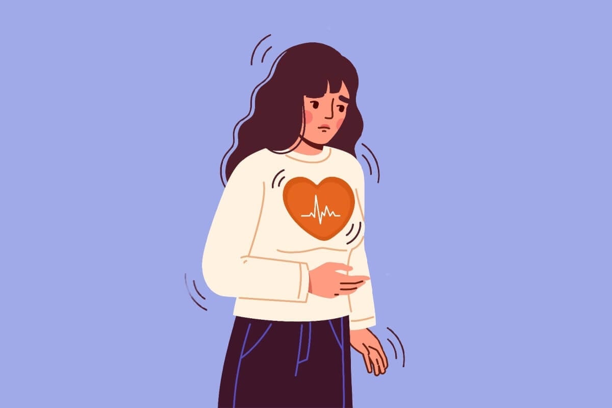 Sensações como aperto no peito e taquicardia são comuns tanto no infarto quanto na crise de pânico (Imagem: mentalmind | Shutterstock) por Imagem: mentalmind | Shutterstock