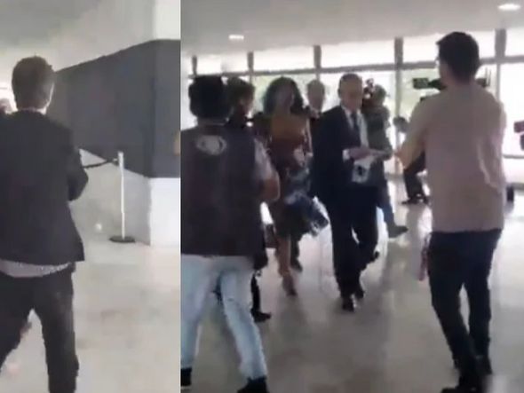 Imagem - Mulher tira as roupas e anda nua no Palácio do Planalto, em Brasília