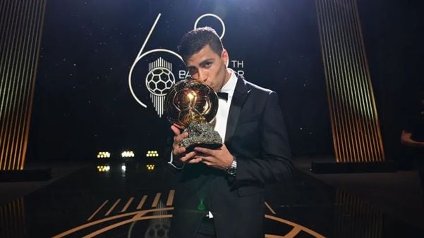 Rodri, vencedor da Bola de Ouro em 2024