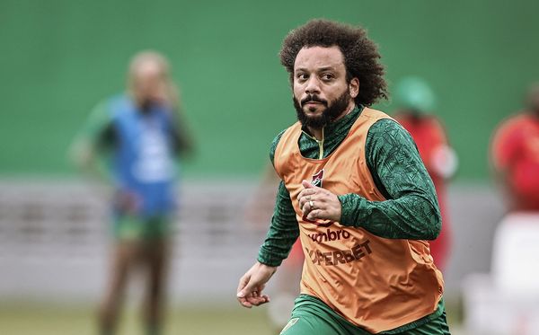 Marcelo em treino do Fluminense