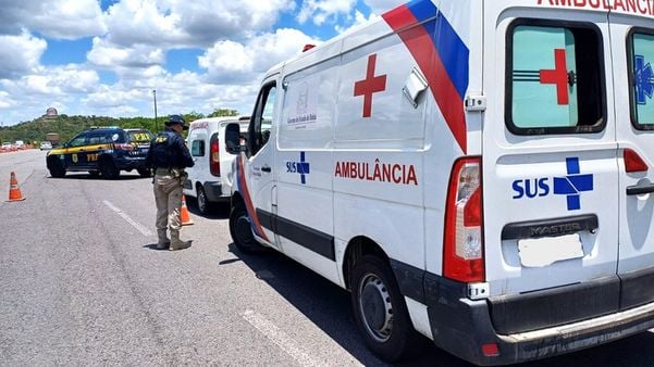   Veículos usados no transporte de urgência e emergência estão na mira da PRF