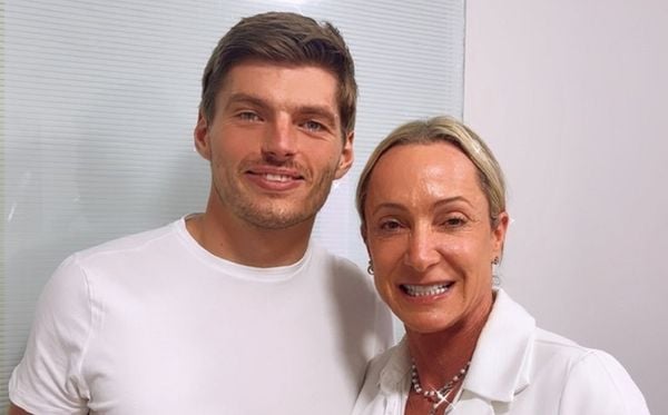 Max Verstappen e a dentista Eliane Barros