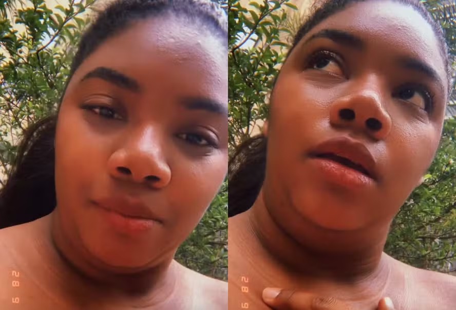 Raquel Brito em seus stories por Reprodução / Redes Sociais