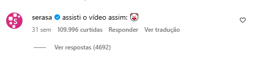 Comentário da Serasa