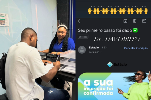 Davi Brito se inscreve em curso de Direito