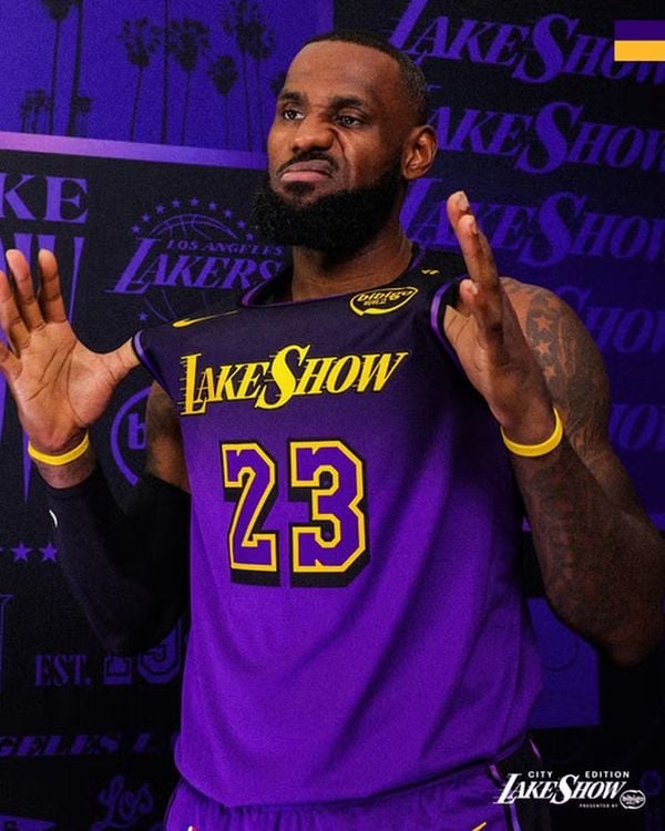 Novo uniforme do Los Angeles Lakers