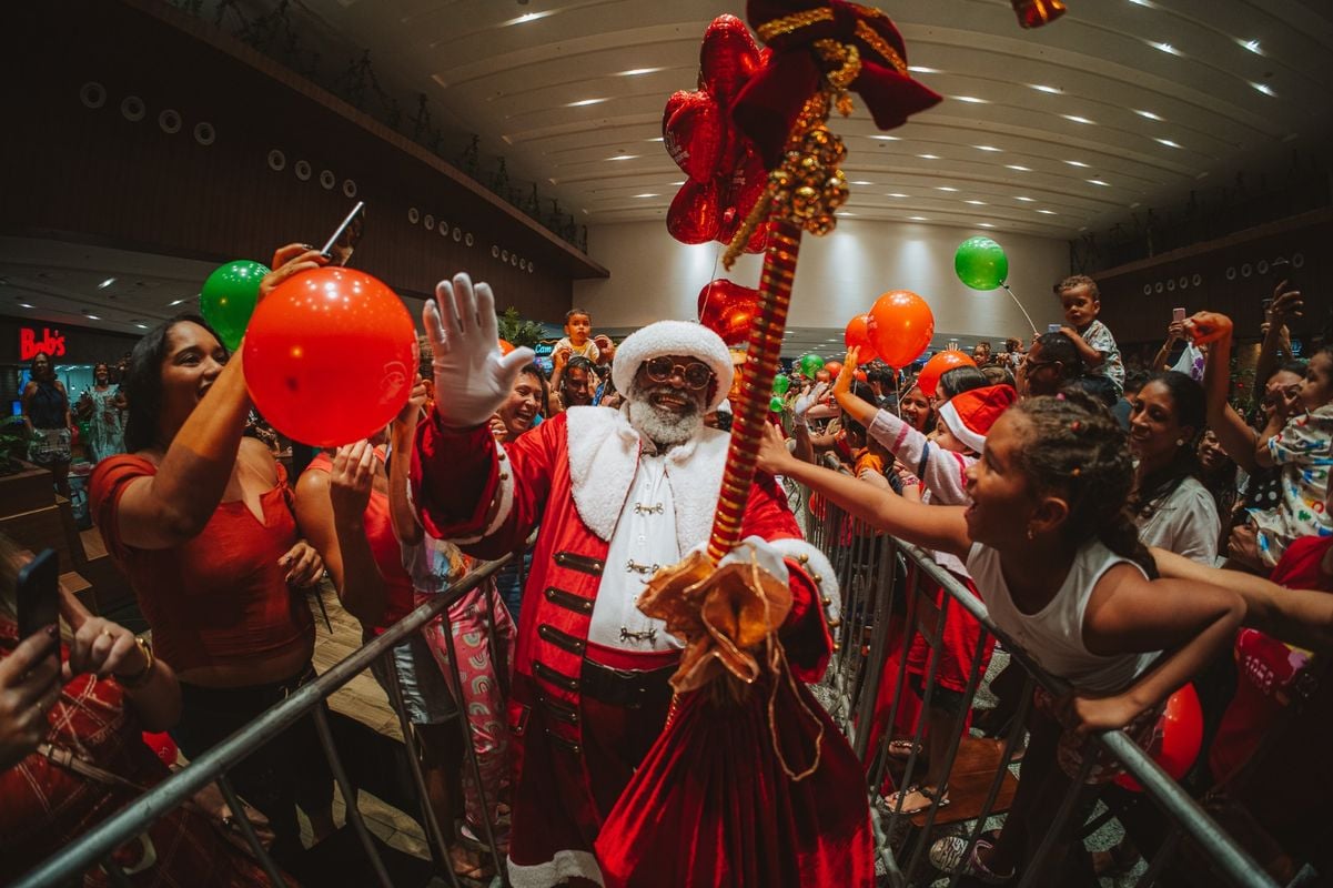 Papai Noel no Parque Shopping Bahia