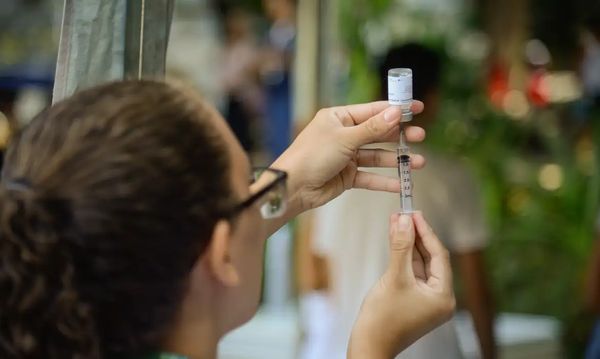 População participa do dia D de vacinação contra a gripe, na Praça Afonso Pena, na Tijuca, zona norte da capital fluminense