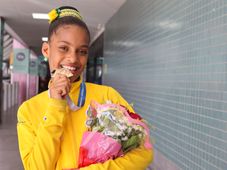 Imagem - Ginasta baiana retorna à Salvador com primeira medalha internacional conquistada no Panamá