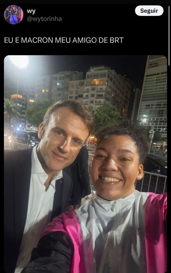 Emanuel Macron e carioca