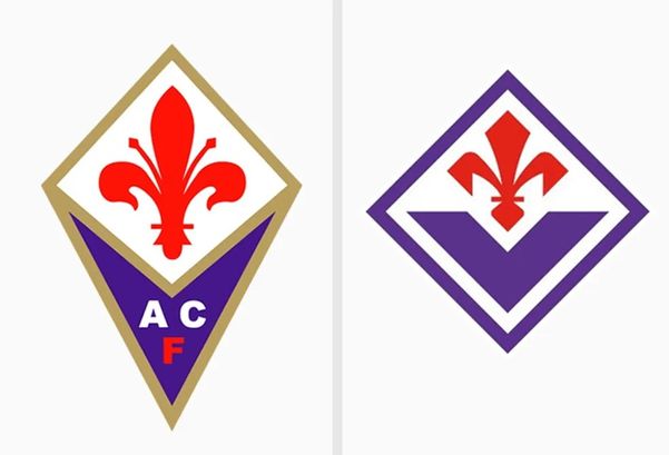 Mudança de escudo do Fiorentina