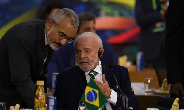 O presidente do Brasil, Luiz Inácio Lula da Silva durante lançamento da Aliança Global Contra a Fome e a Pobreza, no G20