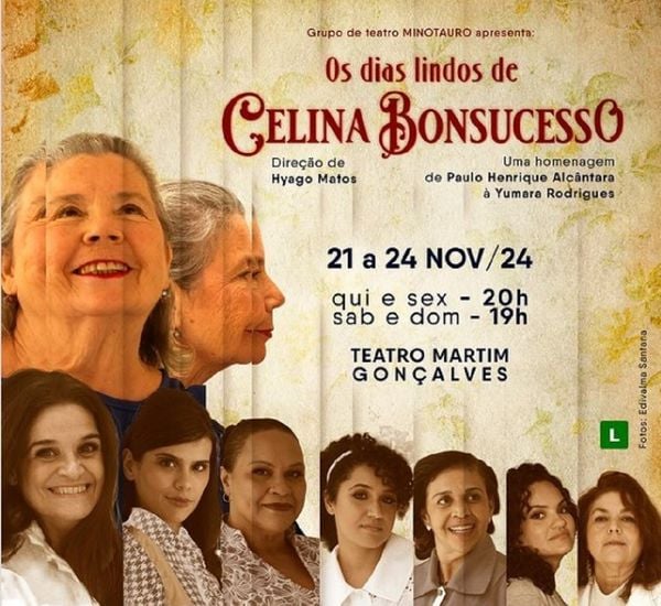 Peça Os dias lindos de Celina Bonsucesso