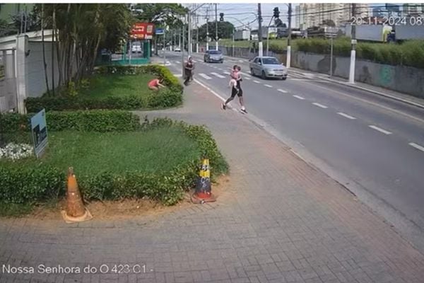 Homem tenta arrancar criança da babá