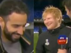 Imagem - Ed Sheeran invade entrevista de técnico do United: 'Acho que ele não quer falar comigo'