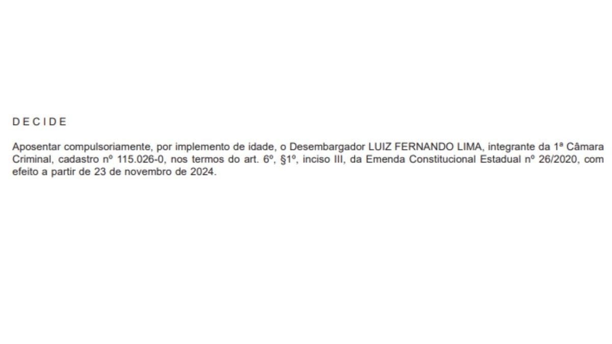 Aposentadoria foi retrativa ao dia do aniversário do desembargador