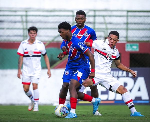 Bahia empatou com o São Paulo e foi eliminado na semifinal da Copa do Brasil sub-20