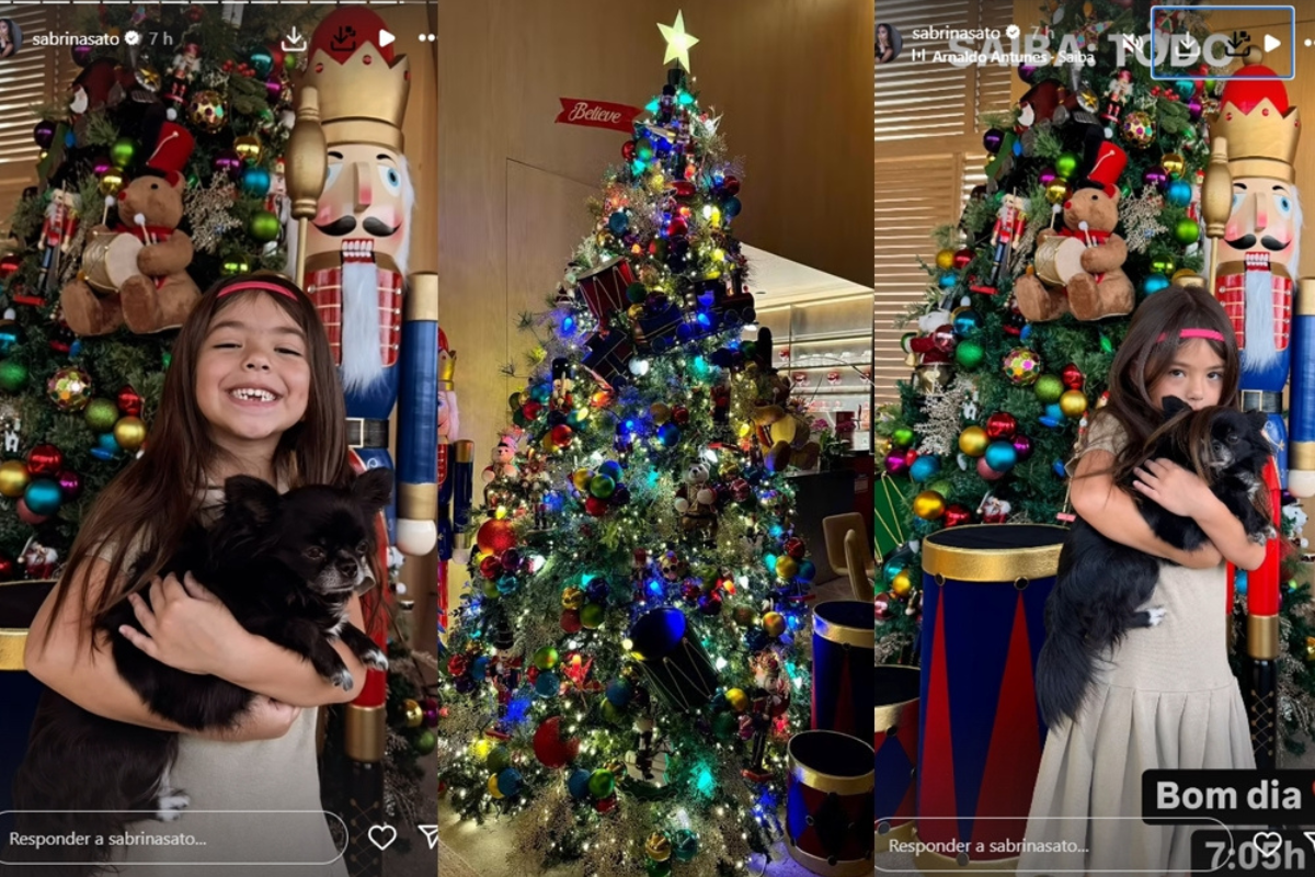 Zoe aparece nos registros publicados no Instagram por Sabrina Sato por Reprodução