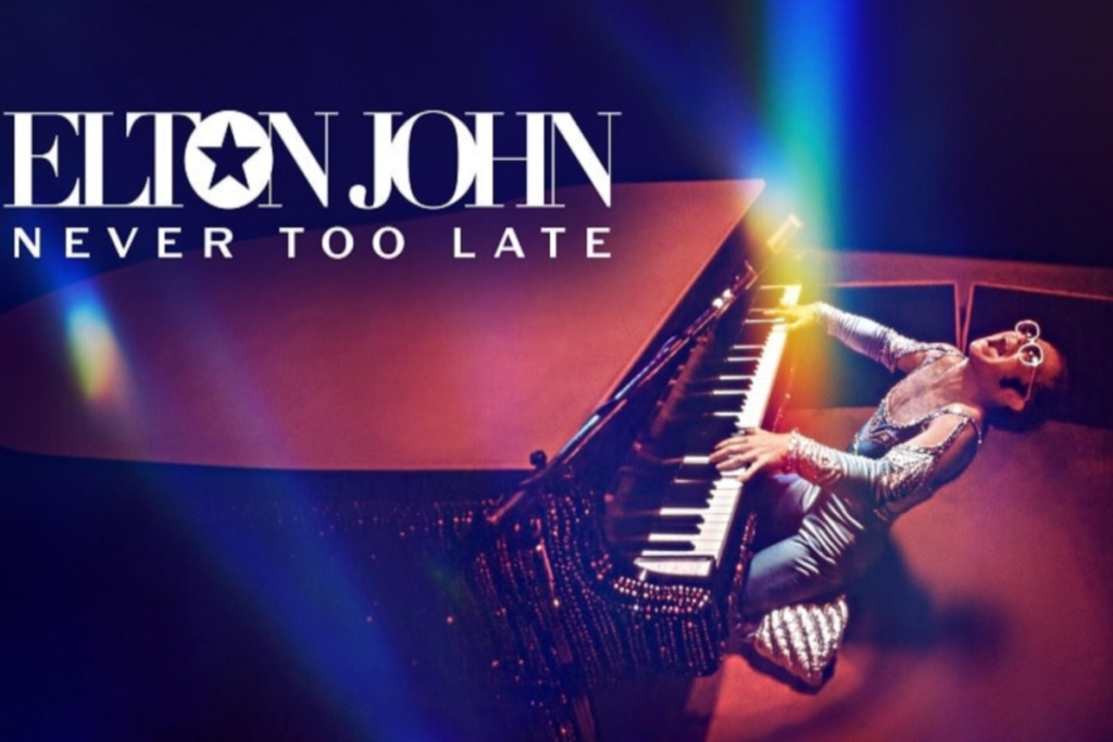 &#8220;Elton John: Never Too Late&#8221; desvenda a vida e os bastidores do legado de um dos maiores artistas do mundo (Imagem: Reprodução digital | IMDb)