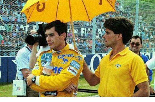 Ayrton Senna e Américo Jacoto Júnior