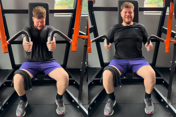 Ferrugem na academia com 34kg a menos