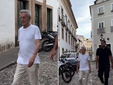 Imagem - Caetano Veloso visita Pelourinho após show na Fonte Nova