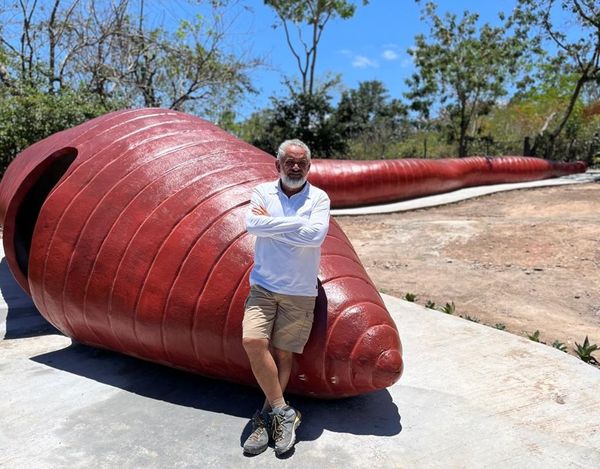 Em janeiro, João vai abrir a visitação da minhoca interativa para que o público possa conhecer