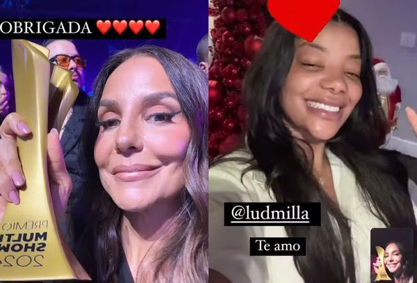 Ivete Sangalo liga para Ludmilla para agradecer Prêmio Multishow