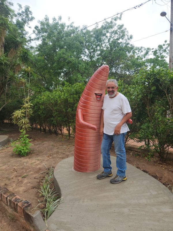 Sítio que abriga a minhoca gigante fica no município de Seabra