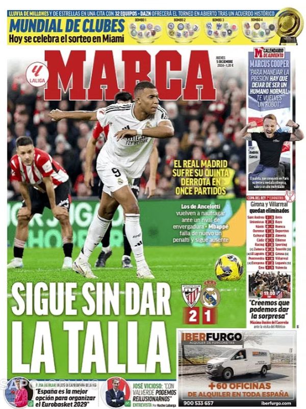 Marca sobre Mbappé