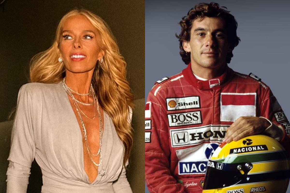 Adriane Galisteu e Ayrton Senna por Reprodução