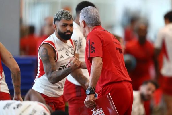 Gabigol e Tite no Flamengo