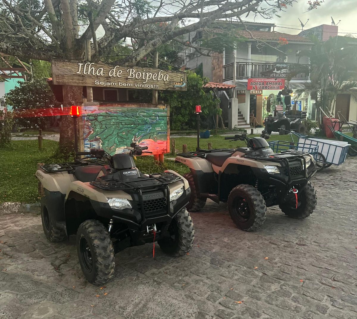 Quadriciclicos são entregues para ajudar no reforço do policiamento em Boipeba