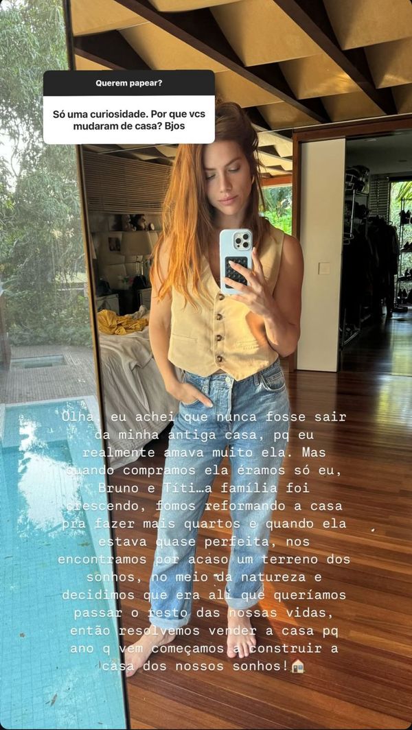 Giovanna responde seguidor sobre mudança nos stories