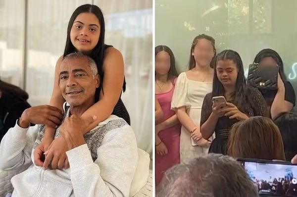 Romário e filha Ivy 