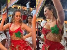 Imagem - Paolla Oliveira samba na Grande Rio em último ensaio de Carnaval do ano