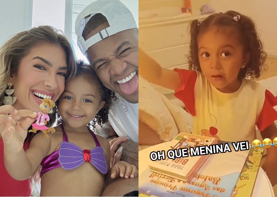 Liz, filha de Lore Improta e Leo Santana por Reprodução