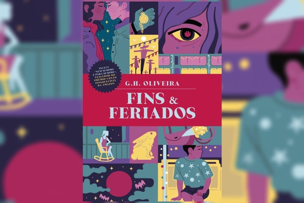 ‘Fins &amp; feriados’ percorrem temas que refletem sobre o tempo e a transitoriedade da vida (Imagem: Reprodução digital | Editora Clube de Autores)