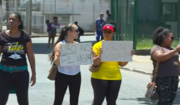 Protesto na região da ACM